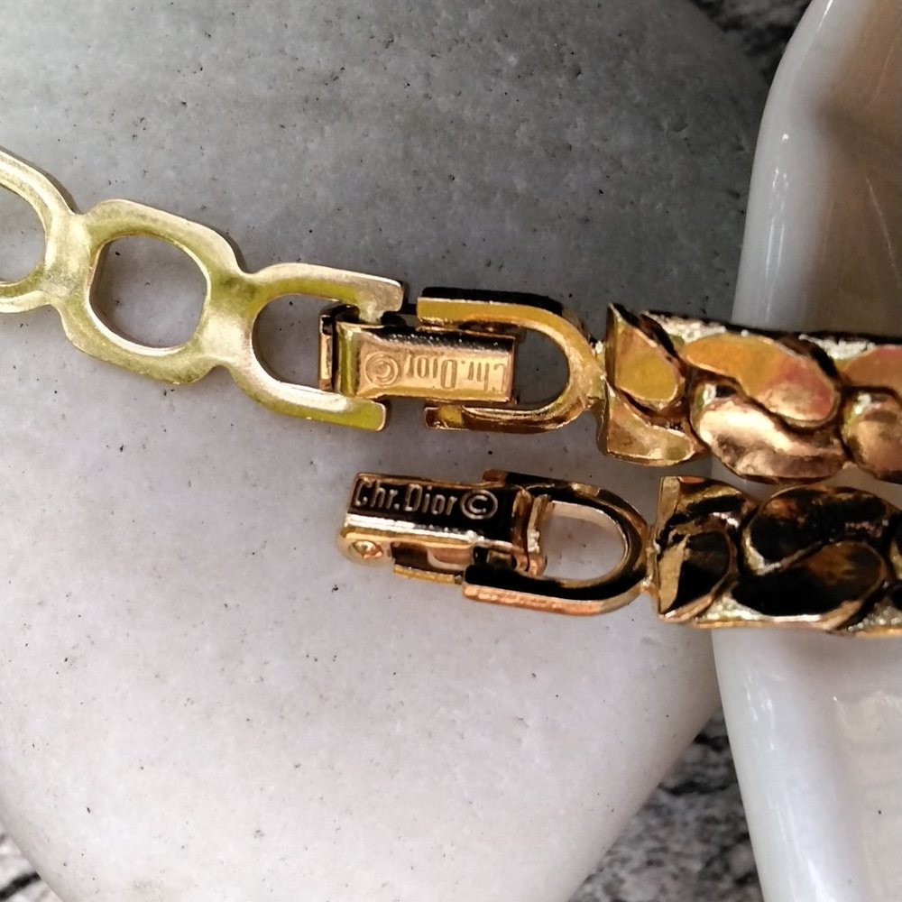 1980's Christian Dior Signed Collar Necklace - Picture 8 of 10